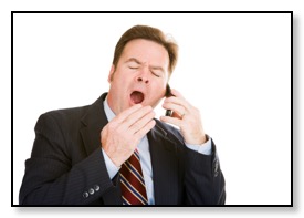 Sleep apnea example of man yawning